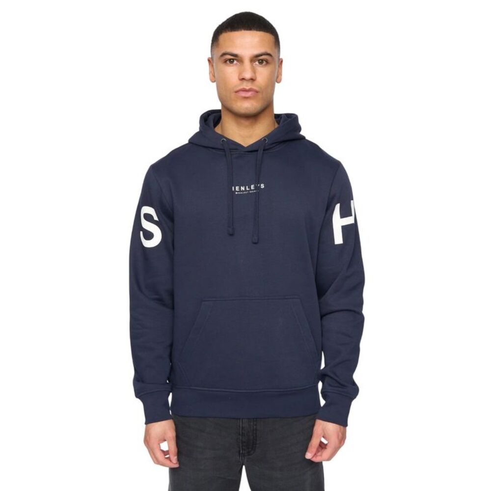Henleys Mens Hensleeve Hoodie / Navy